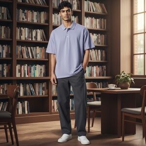 JoS. A. Bank Clothing Co Men's 1905 Tailored Fit Polo Shirt Purple  Sz 2XL